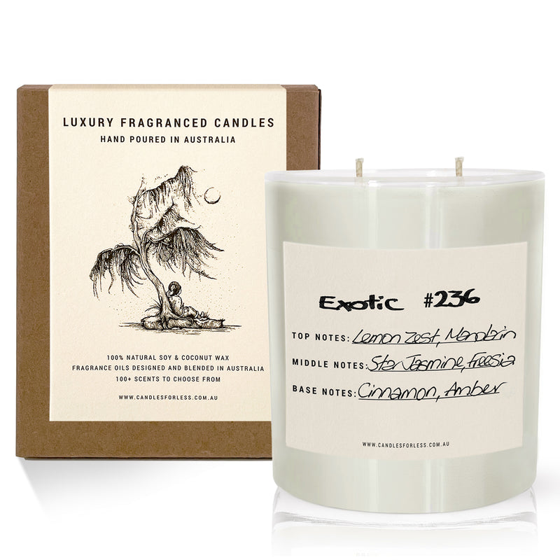 Candles For Less Fragranced Soy Wax Candle Exotic 236 (XL-100hrs)