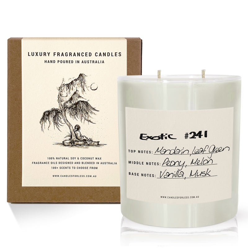 Candles For Less Fragranced Soy Wax Candle Exotic 241 (XL-100hrs)