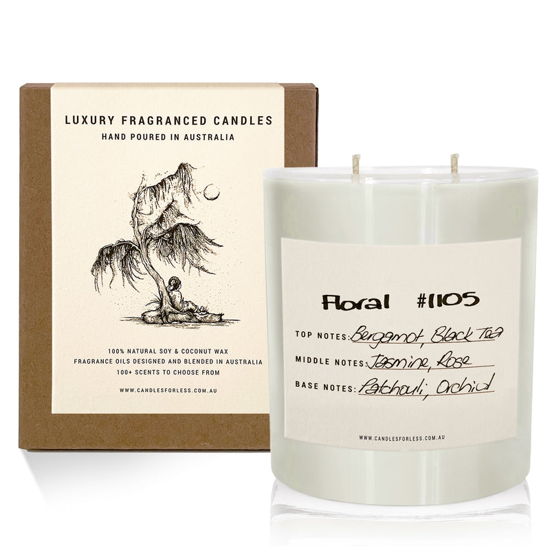 Candles For Less Fragranced Soy Wax Candle Floral 1105 (XL-100hrs)