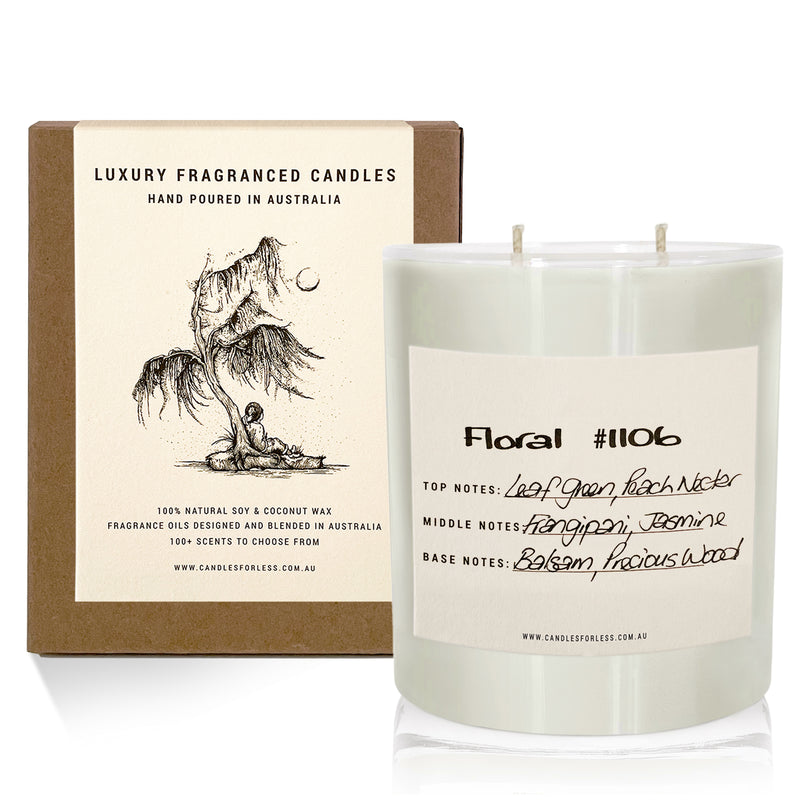 Candles For Less Fragranced Soy Wax Candle Floral 1106 (XL-100hrs)