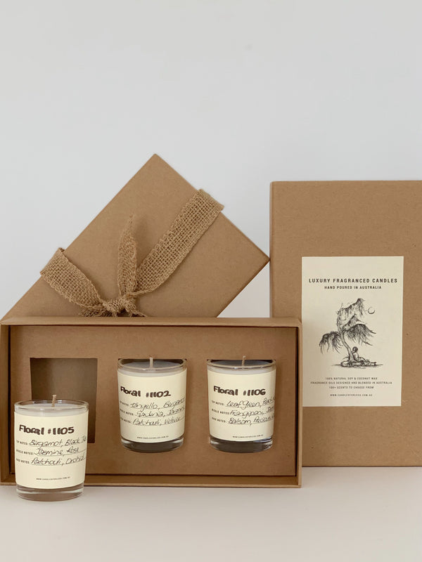 Candles For Less Fragranced Candles - Floral Discovery Gift Set-60hrs