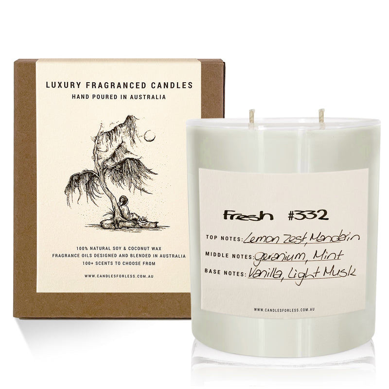 Candles For Less Fragranced Soy Wax Candle Fresh 332 (XL-100hrs)