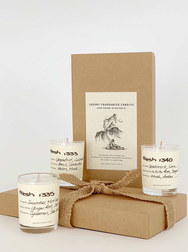 Candles For Less Fragranced Candles - Fresh Discovery Gift Set-60hrs