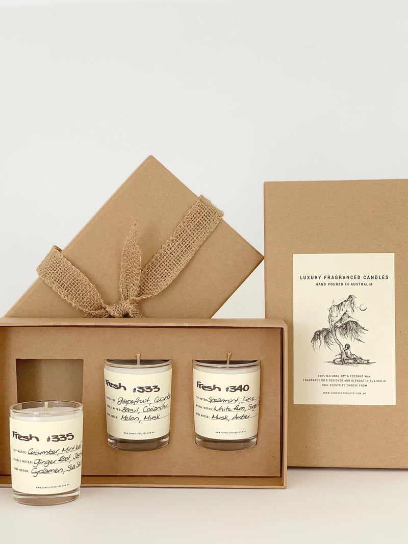 Candles For Less Fragranced Candles - Fresh Discovery Gift Set-60hrs
