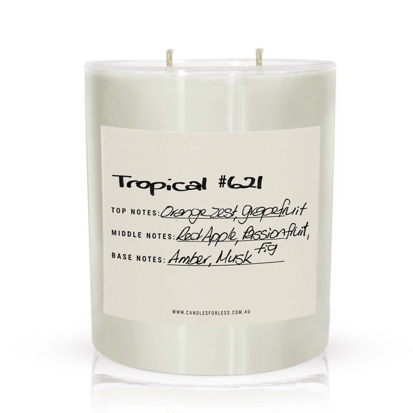 Candles For Less Fragranced Soy Wax Candle Tropical 621 (XL-100hrs)