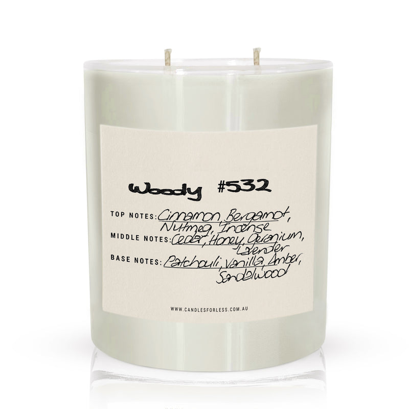Candles For Less Fragranced Soy Wax Candle Woody 532 (XL-100hrs)