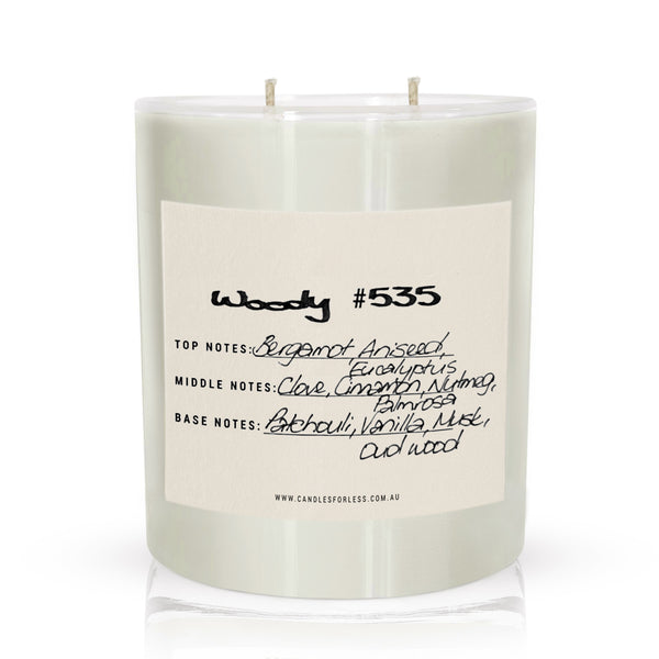 Candles For Less Fragranced Soy Wax Candle Woody 535 (XL-100hrs)