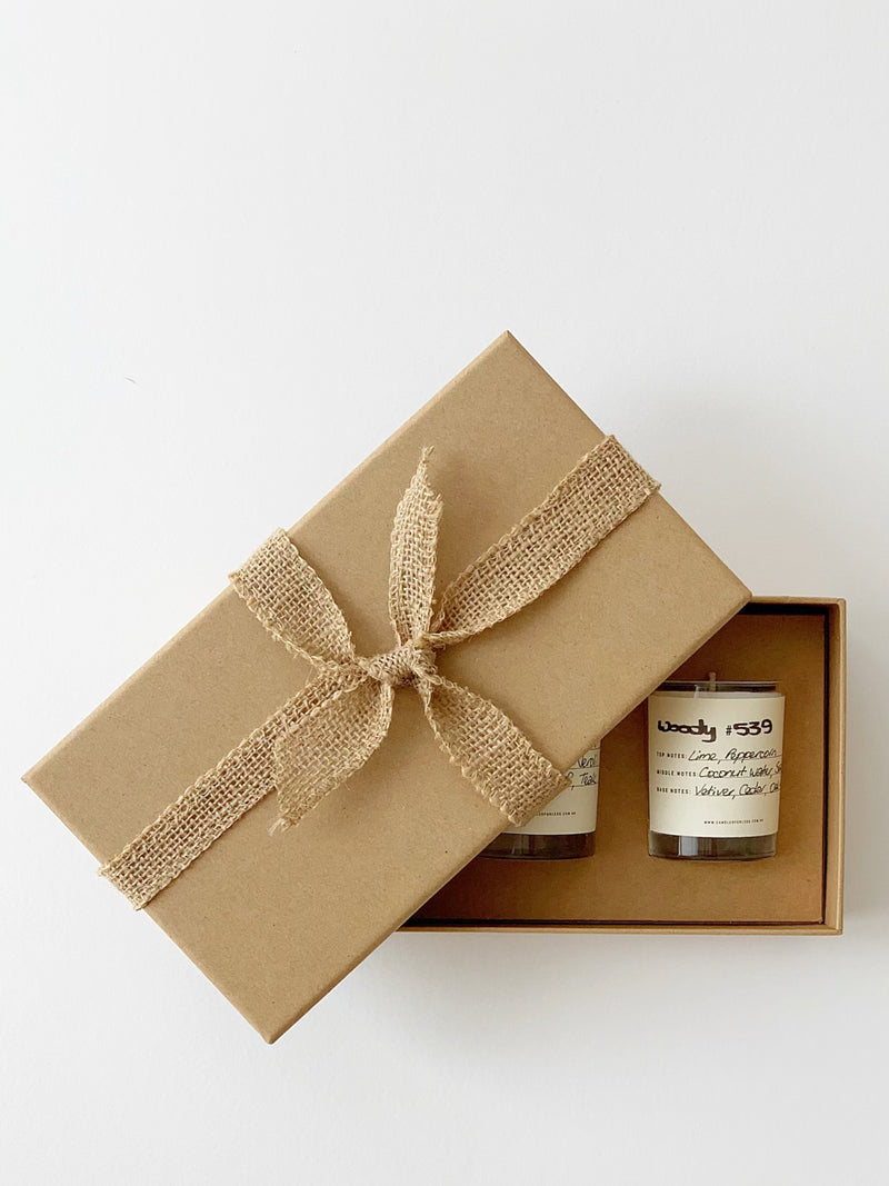Candles For Less Fragranced Candles - Woody Discovery Gift Set-60hrs