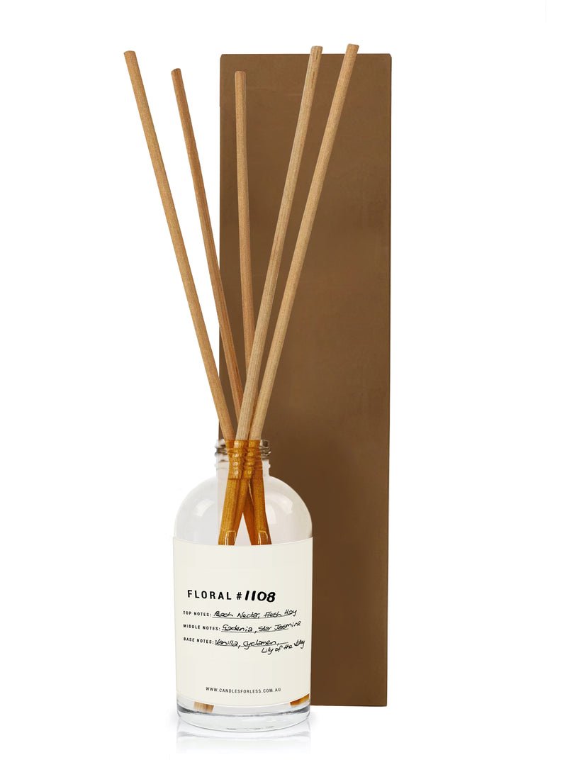 Candles For Less Fragranced Floral Reed Diffusers. Made in Australia.