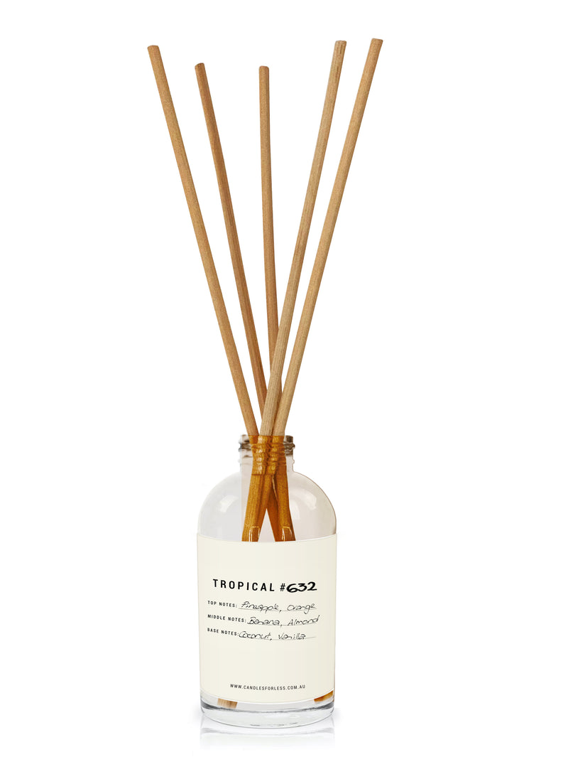 Candles For Less Fragranced Tropical Reed Diffusers Made in Australia